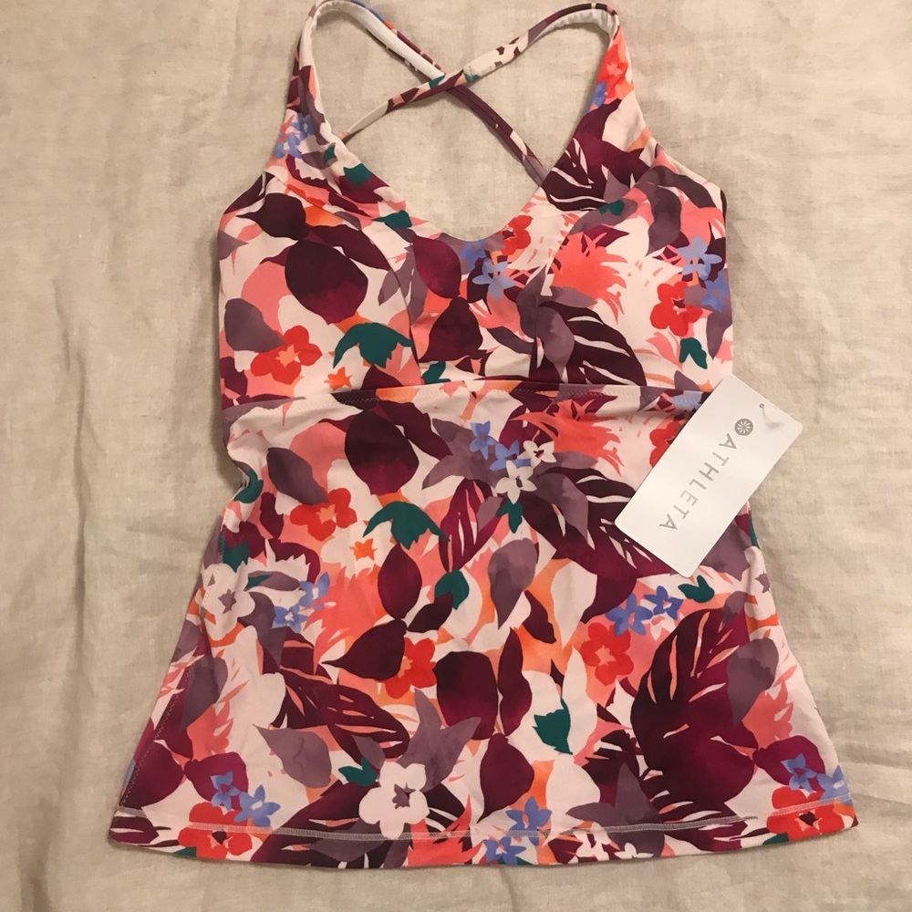 [SOLD] NWT Athleta Floral Swim Tankini Top